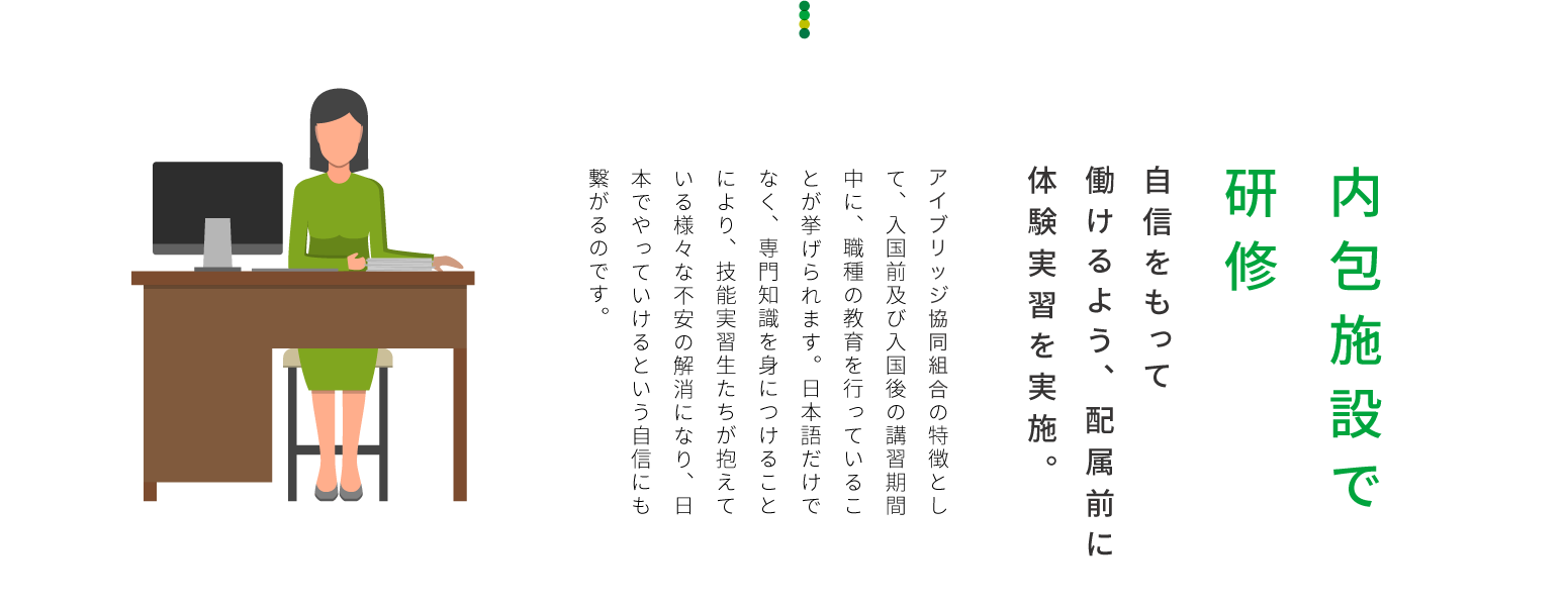 内包施設で研修